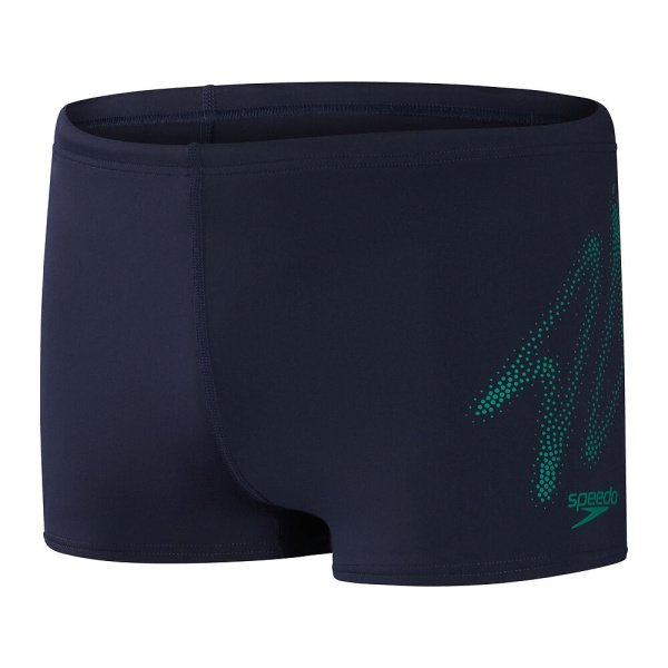 Плавки-шорты Speedo HyperBoom Placement Aquashort (Мужской; 38 (54); темно-синий/зеленый)